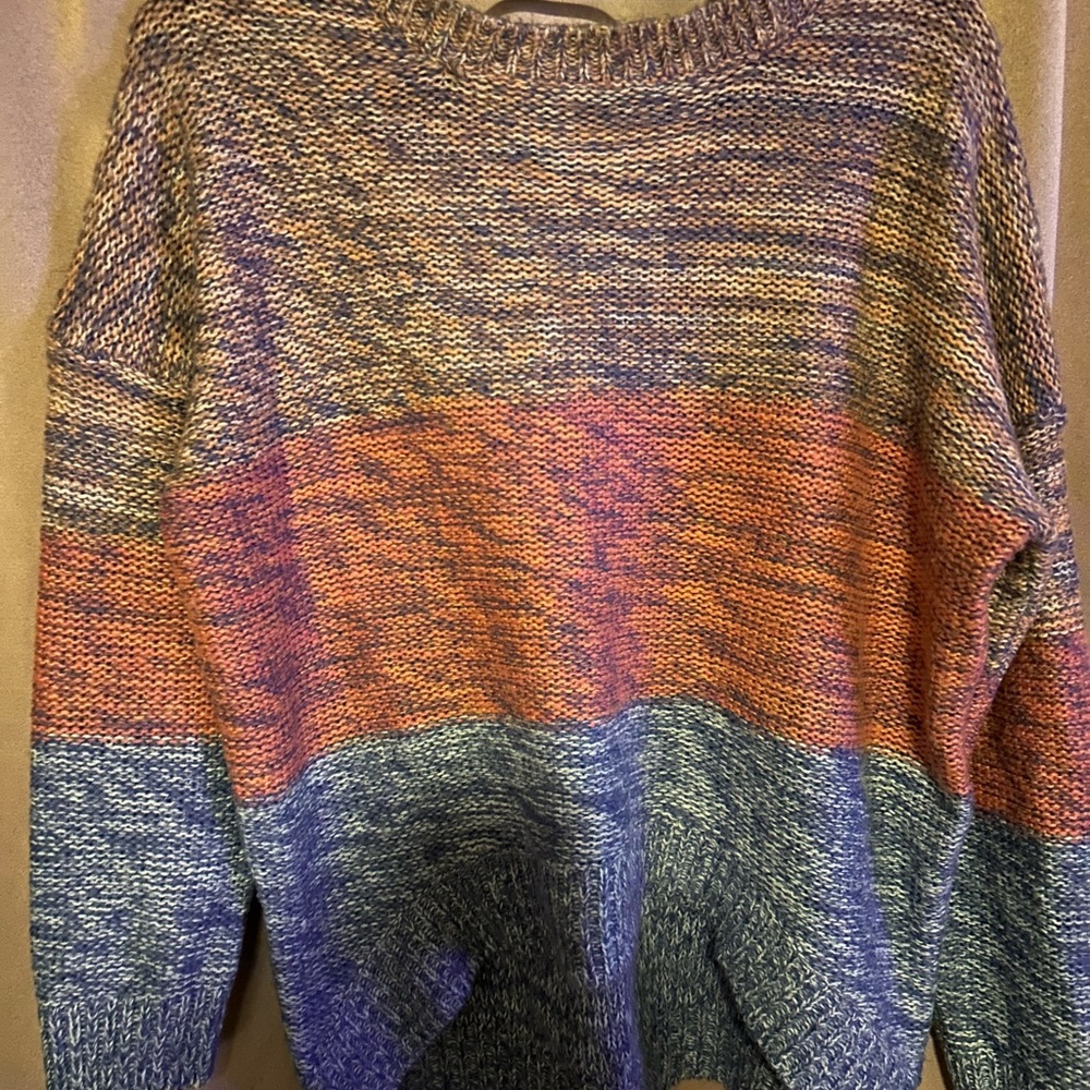 Multicolor Knit Women's Sweater